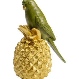 Fashion KARE Design Deco Figurine Ananas Parrot 14cm