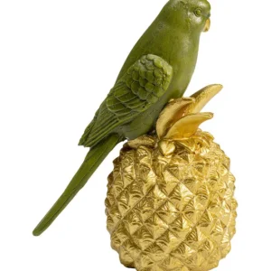Fashion KARE Design Deco Figurine Ananas Parrot 14cm