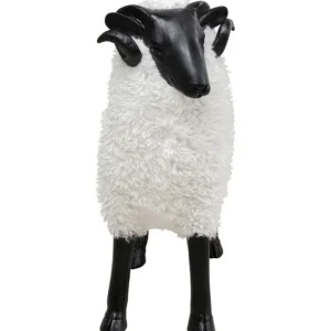 Hot KARE Design Deco Figurine Bathilde Ram White 78cm