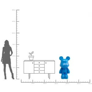 Online KARE Design Deco Figurine Bear Blue 101cm