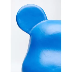 Hot KARE Design Deco Figurine Bear Blue 51cm