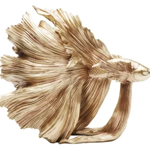 Best KARE Design Deco Figurine Betta Fish Gold Small