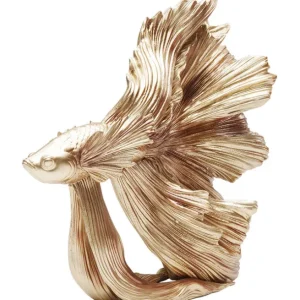 Best KARE Design Deco Figurine Betta Fish Gold Small