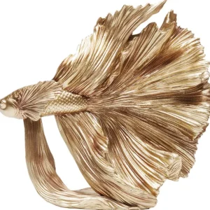 Best KARE Design Deco Figurine Betta Fish Gold Small