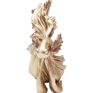 Best KARE Design Deco Figurine Betta Fish Gold Small