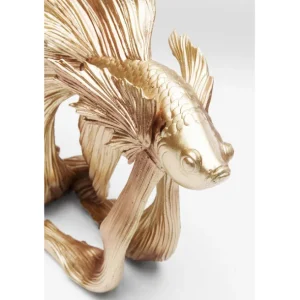Best KARE Design Deco Figurine Betta Fish Gold Small
