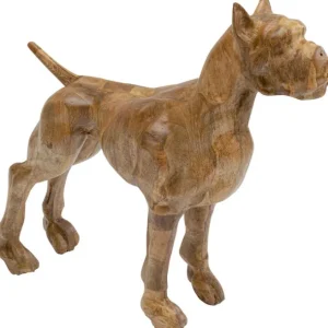 Best KARE Design Deco Figurine Bulldog Wood 70x78cm
