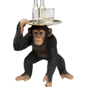 Sale KARE Design Deco Figurine Butler Playing Chimp Black 52cm