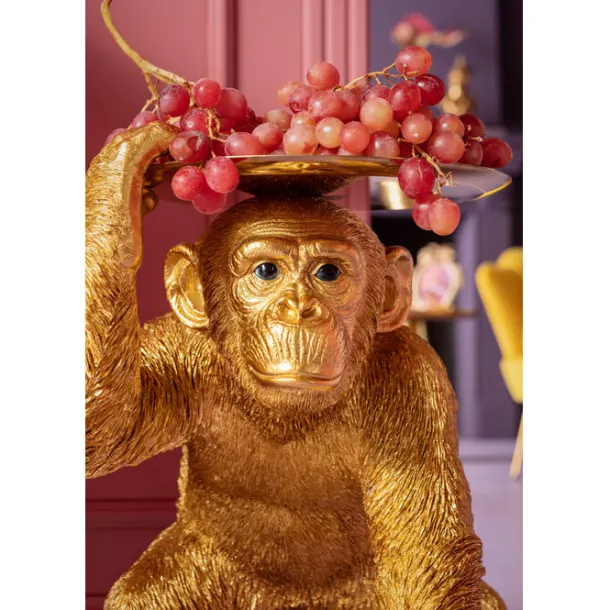 deco_figurine_butler_play_3.webp Sale KARE Design Deco Figurine Butler Playing Chimp Gold 52cm