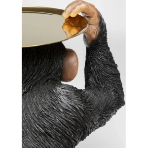 Sale KARE Design Deco Figurine Butler Playing Chimp Black 52cm