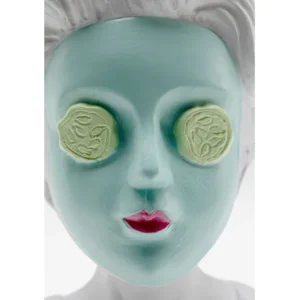 New KARE Design Deco Figurine Cucumber Mask 20cm