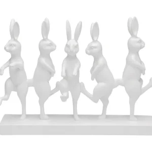 Clearance KARE Design Deco Figurine Dancing Rabbits 40cm