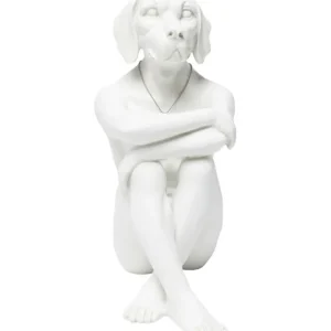 New KARE Design Deco Figurine Dog Marc White
