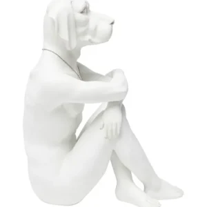 New KARE Design Deco Figurine Dog Marc White