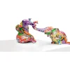 Outlet KARE Design Deco Figurine Elefant Zirkus Graffit (2/Set)