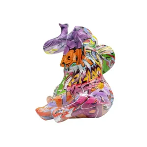 Outlet KARE Design Deco Figurine Elefant Zirkus Graffit (2/Set)