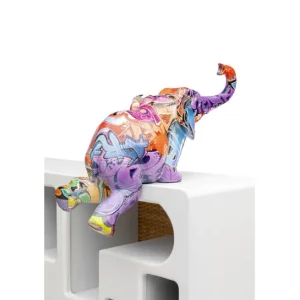 Outlet KARE Design Deco Figurine Elefant Zirkus Graffit (2/Set)