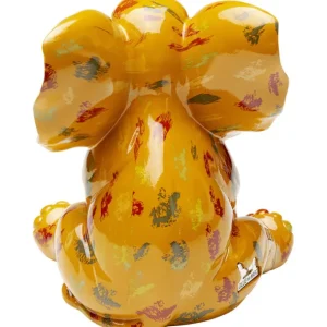 New KARE Design Deco Figurine Elephant Dots Yellow 18cm