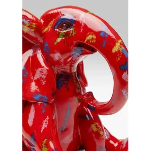 Outlet KARE Design Deco Figurine Elephant Dots Red 18cm