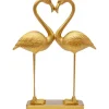Hot KARE Design Deco Figurine Flamingo Love Gold 39cm