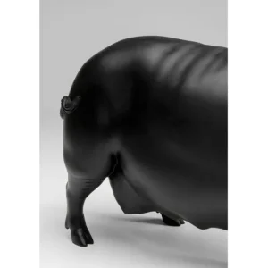 Best KARE Design Deco Figurine Flyin Pig Black 21cm