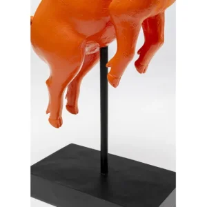 Fashion KARE Design Deco Figurine Flying Pig Orange 29cm