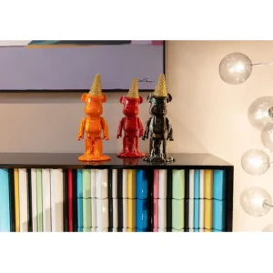 Hot KARE Design Deco Figurine Gelato Bear Red 40cm