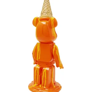 Fashion KARE Design Deco Figurine Gelato Bear Orange 40cm