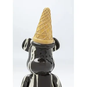 Clearance KARE Design Deco Figurine Gelato Bear Black 40cm