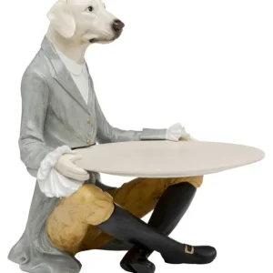 Clearance KARE Design Deco Figurine Gentleman Dog Tray 29cm