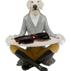 Clearance KARE Design Deco Figurine Gentleman Dog Tray 29cm