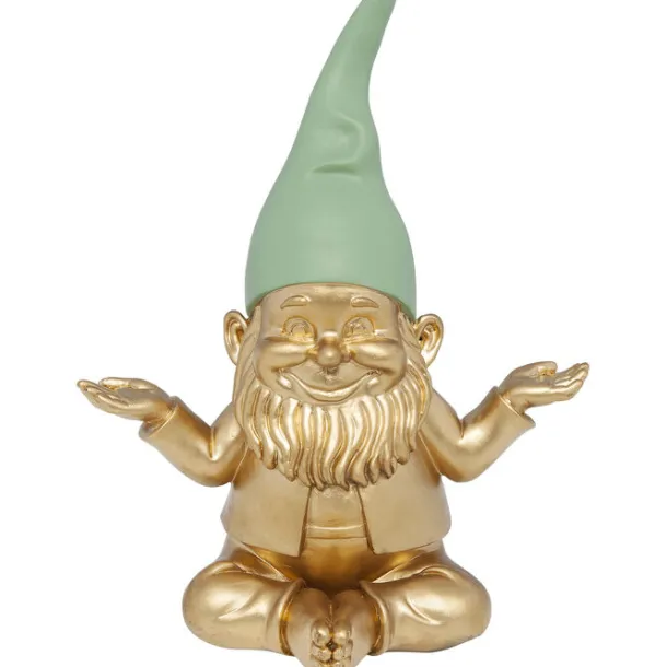 deco_figurine_gnome_medit_0.webp Best KARE Design Deco Figurine Gnome Meditation Gold Green 19cm