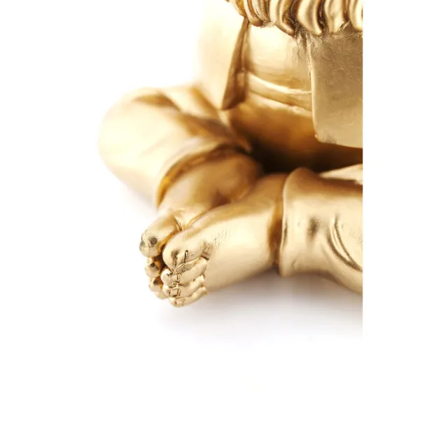 deco_figurine_gnome_medit_4.webp Best KARE Design Deco Figurine Gnome Meditation Gold Green 19cm