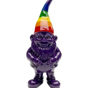 Discount KARE Design Deco Figurine Gnome Rainbow Purple 11cm