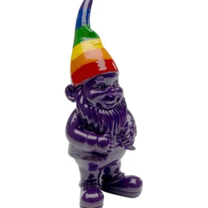 Discount KARE Design Deco Figurine Gnome Rainbow Purple 11cm