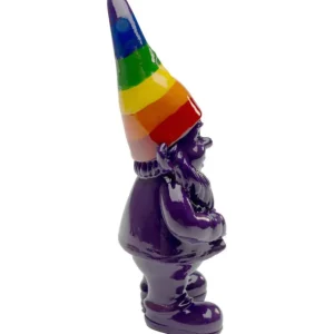 Discount KARE Design Deco Figurine Gnome Rainbow Purple 11cm