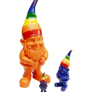 Discount KARE Design Deco Figurine Gnome Rainbow Orange 46cm