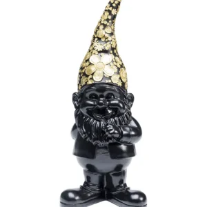 Online KARE Design Deco Figurine Gnome Standing Black Gold 46cm