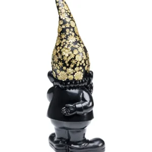 Online KARE Design Deco Figurine Gnome Standing Black Gold 46cm