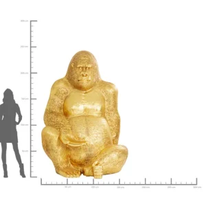 Outlet KARE Design Deco Figurine Gorilla Gold XXL 249