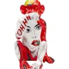 Outlet KARE Design Deco Figurine Graffiti Monkey Red 39cm