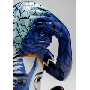 Online KARE Design Deco Figurine Graffiti Monkey Blue 39cm