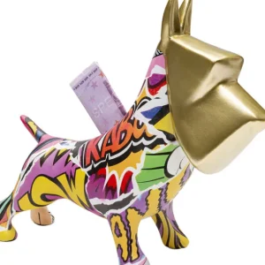 Fashion KARE Design Deco Figurine Graffiti Pixel Dog 35cm