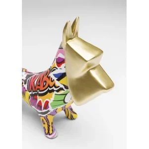 Fashion KARE Design Deco Figurine Graffiti Pixel Dog 35cm
