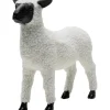 Fashion KARE Design Deco Figurine Happy Sheep Wool White 28cm