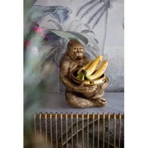 Sale KARE Design Deco Figurine Holding Bowl Gold 41cm
