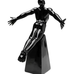 Online KARE Design Deco Figurine Jumper Black 37cm