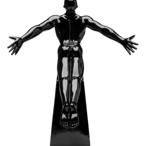 Online KARE Design Deco Figurine Jumper Black 37cm
