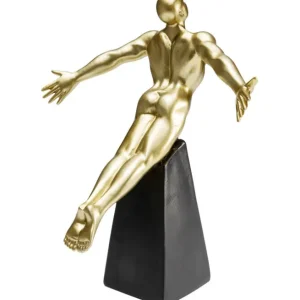 Online KARE Design Deco Figurine Jumper Gold 37cm
