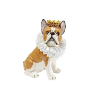 New KARE Design Deco Figurine King Dog Brown 29cm